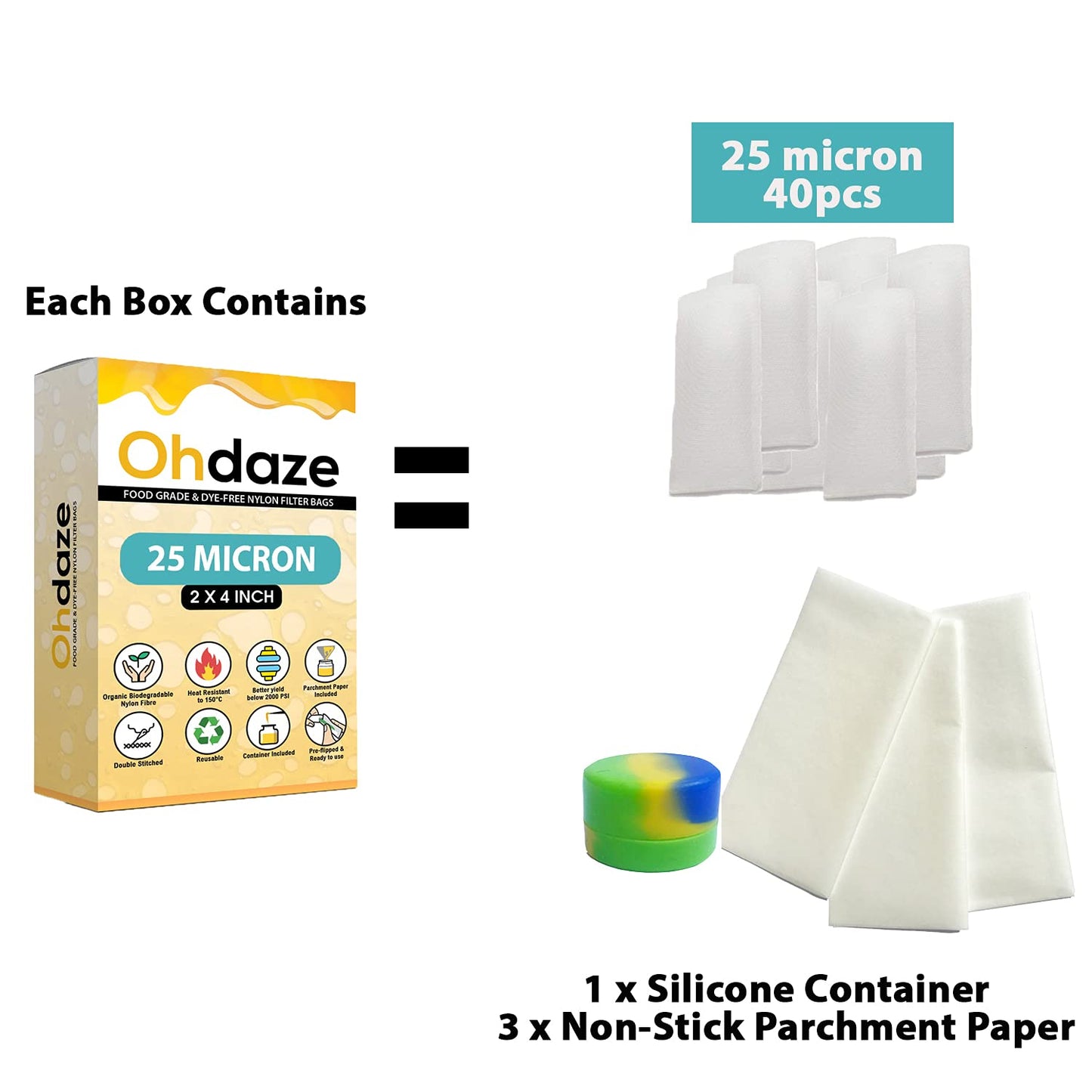 25 micron rosin bags pack