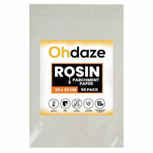 Rosin Parchment Paper Premium Non-Stick Coating 30 x 20 cm Sheets 50 Pieces per Pack